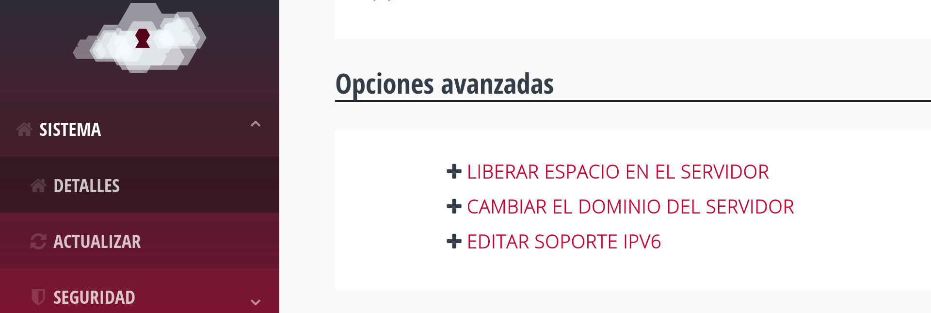 Acceder a la página de configuración de IPv6