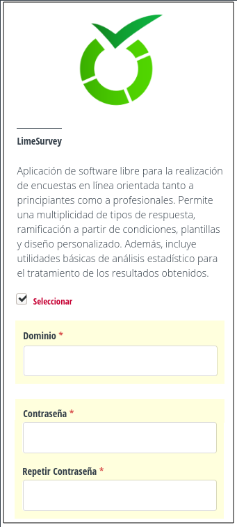 Instalación de LimeSurvey