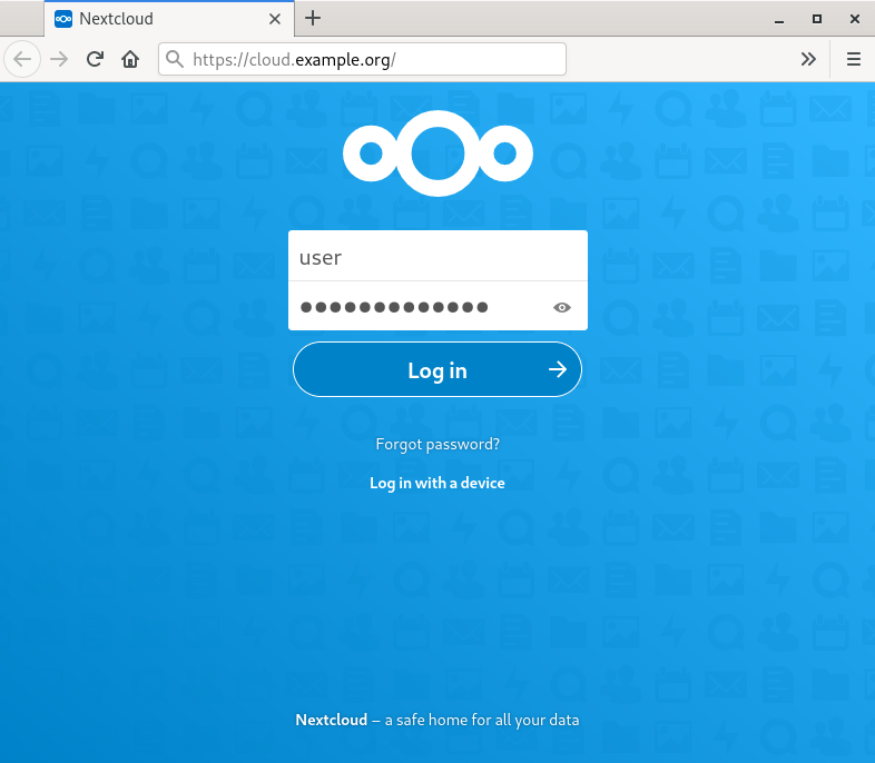 Login en Nextcloud