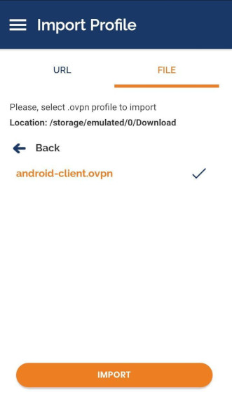Importando configuración desde archivo